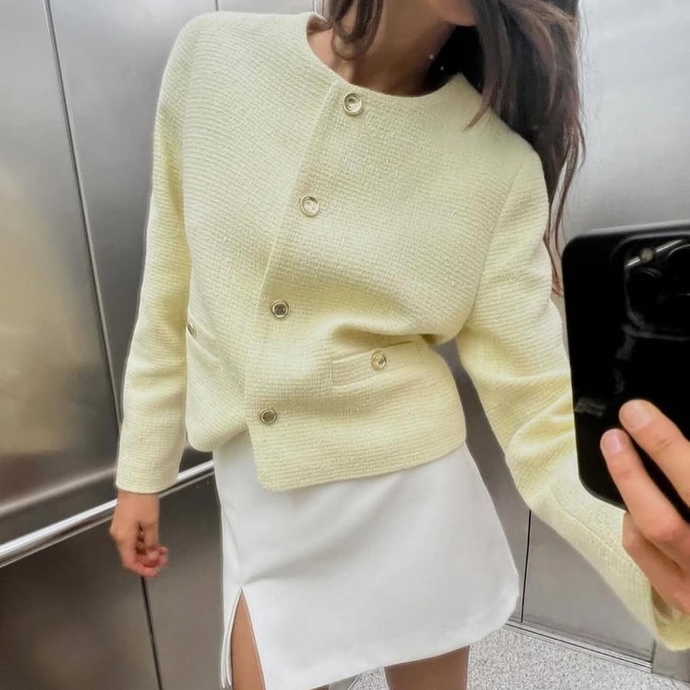 Yellow Zara jacket